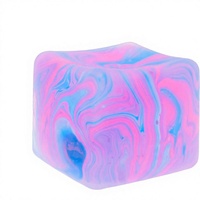 Mainan Squishy Kubus Penghilang Stres untuk Anak-Anak dan Dewasa - Bola Penghilang Stres Isi Gel Kepadatan Tinggi, Mainan Fidget Penenang untuk Kelas, Hadiah