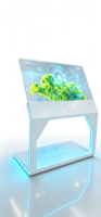 Kiosco OLED Transparente Horizontal de 55 Pulgadas, 2K, Táctil de 10 Puntos, 43% de Transmitancia, Android/PC con SDK para Tiendas Minoristas