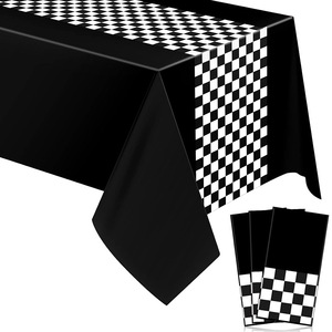 Disposable Plastic Printed Modern Car Birthday Racing Decoration <b>Tablecloth</b> for Children's Boy Theme Party - Product Image 6