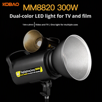 Kdbao - Luz de Fotografía de 300W con Temperatura de Color Ajustable y Control Remoto, 3200-5700K, para Transmisión en Vivo, Fotografía y Uso en Estudio