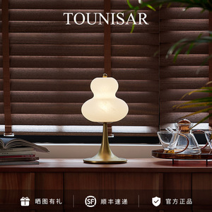 Lampe de bureau TOUNISAR 32x16cm LED à commande tactile, lampe de lecture alimentée par batterie rechargeable - Product Image 1