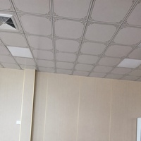 Panneaux de plafond carrés en PVC anti-humidité, carreaux en plastique pour la décoration intérieure, pour l'installation de plafonds dans les hôtels, restaurants et résidences