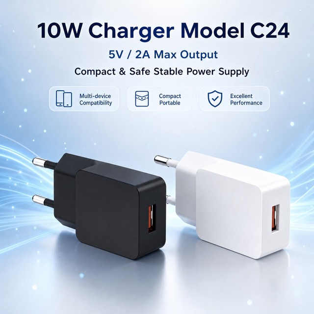 5v Usb Power Supply Hot Sale EU Plug USB-A Charger 5V1A 5V2A, Black & White Universal USB with ETL FCC CE Certified