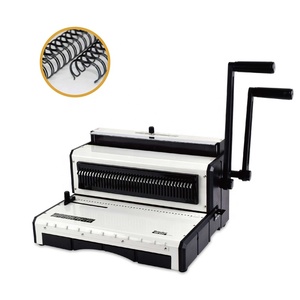 QK-930 multi-funcional 3:1 perfurador e máquina de vincular pente de plástico espiral de fio único ou duplo para netbook - Product Image 2