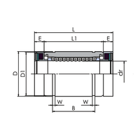 MYT LM-UU-MX Cage métallique pour palier linéaire industriel à billes, longue durée de vie, approvisionnement en vrac pour machines d'automatisation