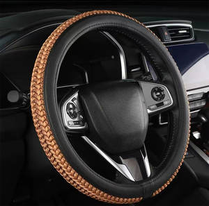 Xiangta ที่หุ้มพวงมาลัยรถยนต์อเนกประสงค์, ที่หุ้มพวงมาลัยรถยนต์หนัง PU อุปกรณ์เสริมรถยนต์ - Product Image 2