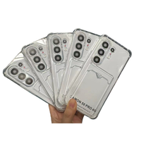 Coques de téléphone portable transparentes en TPU à prix de gros d'usine, avec porte-cartes, anti-chute à quatre coins et résistantes à la saleté pour Tecno Camon