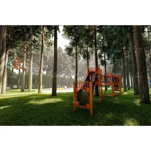 Hanlin Volwassenen En Kinderen Adventure Pretpark Apparatuur Prijs Outdoor Speeltuin Accessoires Jungle Bos Speeltuin Ontwerp