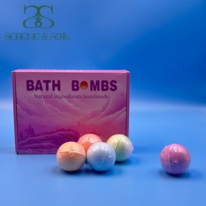 Set di Bombe da Bagno Ecologiche S&Soak per Bambini, Giocattoli a Forma di Cane e Anatra, Oli Essenziali Personalizzabili, Durata 1 Anno, Spa - Product Image 2