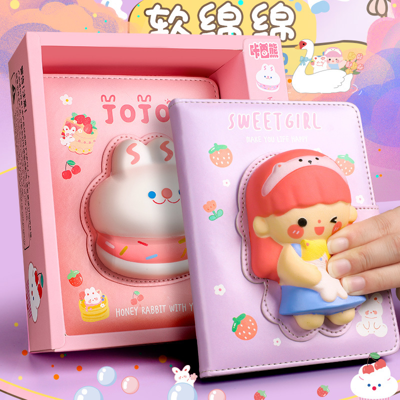 Оптовая продажа, экологичный блокнот для дневника A5, милые детские записные книжки для школьников аниме, декомпрессионный блокнот