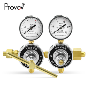 Regulador de helio de oxígeno y aire de <span class=keywords><strong>gas</strong></span> de alta presión de baja presión de dos etapas con manómetro y válvula reductora de presión - Product Image 2