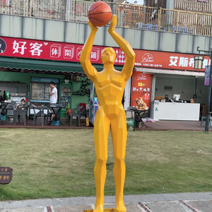 شخصية رياضية مخصصة حديثة متينة من الفولاذ المقاوم للصدأ شخصية مجردة تصميم منحوتات حجرية ممتازة 1 سنة - Product Image 5