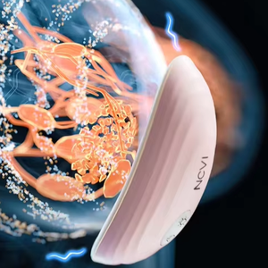 NCVI pequeño cuerpo en el sujetador almohadillas de masaje de calentamiento de senos vibrador portátil eléctrico de silicona masajeador de senos - Product Image 2