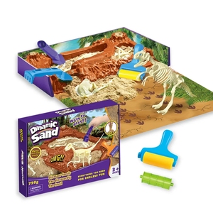 Dinosaurio de arena mágica <span class=keywords><strong>Conjunto</strong></span> Arqueológico interior/exterior DIY juguete educativo plástico playa parque infantil juguete - Product Image 4