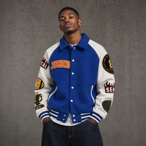 Winter <strong>Casual</strong> Designer <strong>Jacket</strong> Custom Vintage Sports <strong>Jackets</strong> Streetwear <strong>Men's</strong> Embroidery Baseball <strong>Jacket</strong> <strong>for</strong> <strong>Men</strong> - Product Image 2