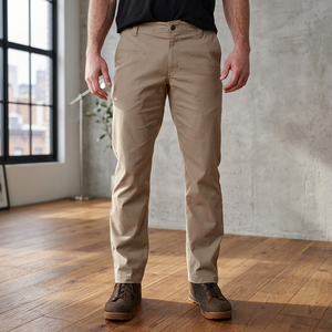 Pantalones de Invierno para Hombre de Alta Calidad, Ligeros, Corte Recto, Cintura Media, Teñido Liso, Ecológicos, de Poliéster y Algodón, de Secado Rápido - Product Image 3