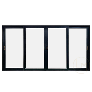 AS2047 NFRC Rotura Térmica Aluminio Huracán Impacto Personalizar <span class=keywords><strong>Miami</strong></span> Dade Doble Cierre Suave 8 Ruedas Puerta Corredera - Product Image 4