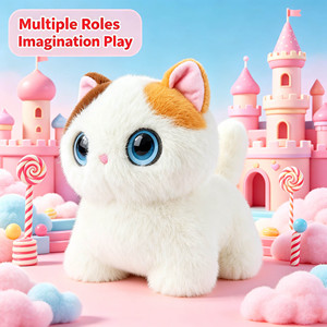 Robot en peluche IA avec interaction ludique et diffusion de nouvelles pour enfants, ensemble cadeau de fête, fabricant de logos personnalisés - Product Image 3