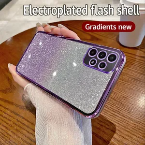 Custodia con Glitter per <span class=keywords><strong>Samsung</strong></span> Galaxy A05 A05S A15 A25 A35 A55 A04 A04S A14 A24 A34 A54 <span class=keywords><strong>A13</strong></span> A23 A53 A73 A52 A72, <span class=keywords><strong>Cover</strong></span> Morbida in TPU - Product Image 2