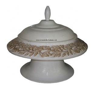 Plat de service en acier inoxydable, pour hôtel, au service, blanc - Product Image 1