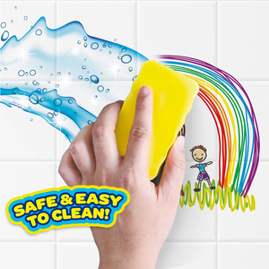 Crayons de bain lavables pour enfants, non toxiques, solubles dans l'eau, crayons de dessin pour la <span class=keywords><strong>baignoire</strong></span>, sans désordre, jouet artistique pour le bain, pour les tout-petits, les garçons et les filles - Product Image 2