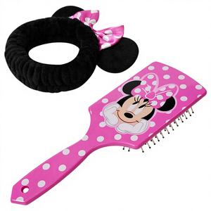 H.E.R. Accessoires en gros sous licence officielle : Ensemble brosse à cheveux et bandeau spa pour enfants, Kit de toilettage et coiffure amusant Minnie Mouse pour filles - Product Image 1