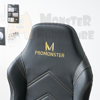 Kursi Gaming Ergonomis Premium Monster Modern dengan Bantalan Kepala Magnetik, Fungsi Rebah Penuh, Sandaran Tangan yang Dapat Disesuaikan