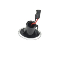 Indicateur LED latéral clair/fumé, répéteurs de lampe en ambre, pour Fiat 500 500c, 2 pièces
