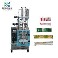 Machine de remplissage automatique pneumatique pour liquides, jus, eau et poudre en sachets et pochettes avec scellage sur 3 ou 4 côtés