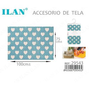 Accessorio in Tessuto Ilan 75x100 Cm con Motivo a Cuore per Decorazione Casa - Product Image 3