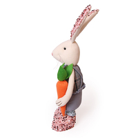 Poupée Lapin en Peluche à Oreilles Longues de 35cm, Décoration de Pâques