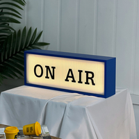 Signe de logo de bureau de panneau remplaçable de lightbox de table mobile portatif et personnalisation de panneau publicitaire