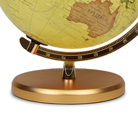 Globe Antique de 30cm, Modèle de Terre, Carte du Monde, Décoration de Bureau, Grand Globe Antique