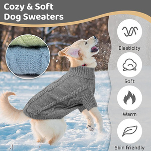 Jaket mantel kucing anak anjing warna polos klasik mode desain cetak perlengkapan hewan peliharaan untuk anjing untuk musim semi musim - Product Image 2