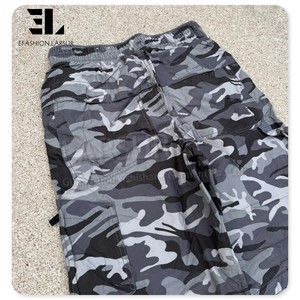 LARSUR produttore di abbigliamento personalizzato pantaloni cargo mimetici in cotone sguatteri da uomo con stampa a gamba dritta pantaloni tattici da skate da uomo - Product Image 5