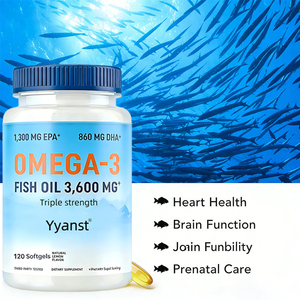 Complément alimentaire oméga-3 triple force OEM/ODM pour la santé cardiaque et la fonction cérébrale, huile de poisson végétalienne en gélules pour adultes, échantillon gratuit - Product Image 6