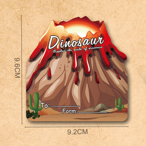 30pcs Volcano Card Pack Petits Jouets Colorés En Plastique Dinosaure Trading 2025 Nouveautés - Product Image 4