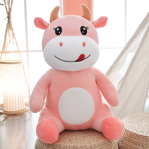 Jouet en peluche de vache de haute qualité, <span class=keywords><strong>grande</strong></span> poupée en peluche mignonne de vache à lait personnalisée géante <span class=keywords><strong>grande</strong></span> poupée en peluche douce - Product Image 2