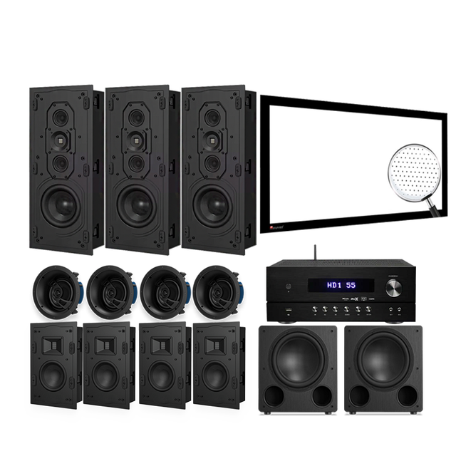 High-fidelity Home Theater Speaker System Metal 350W Professional High-power Stage/conference Room Audio Array