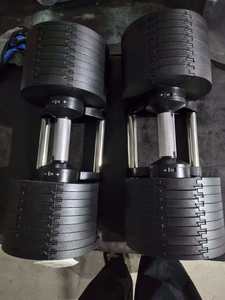 Set di Manubri Regolabili in Ghisa da 45 <span class=keywords><strong>kg</strong></span> (90 libbre) con Impugnature Antiscivolo per Allenamento Braccia e <span class=keywords><strong>Palestra</strong></span> Domestica - Product Image 2