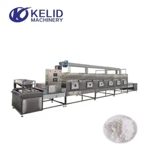 PLC Control Microwave Belt Chrmicals Powder Dryer Bentonite Drying Machinery