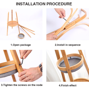 Estante de almacenamiento de varios niveles de bambú para el hogar Estante de ropa para todo tipo de ropa - Product Image 3