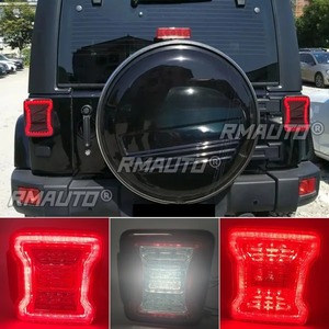 Feu arrière de voiture, ensemble de feux arrière édition américaine pour Jeep Wrangler JL 2018-2024, kit carrosserie, accessoire automobile - Product Image 4