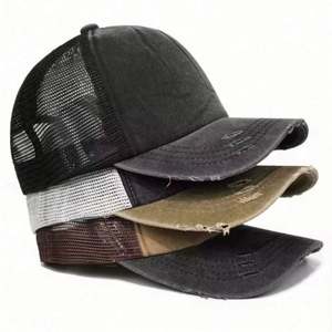 Nouvelle Casquette de Baseball Trucker en Coton Pur Effet Vieilli 2024 – Qualité Supérieure, Maille Respirante, Style Sportif et Habillé pour l'Extérieur - Product Image 5