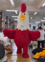 Costumes gonflables pour adultes, costumes de cosplay d'Halloween, mascottes gonflables, coq