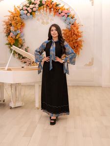 Abaya de Dubaï élégante pour femmes musulmanes Robe longue à imprimé Eid <span class=keywords><strong>Djellaba</strong></span> Turquie Caftan Ramadan Islam Vêtements Caftan Marocain Femme Robe - Product Image 4