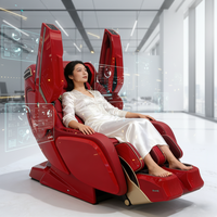 Système de fauteuil de massage robotique 4D avancé avec design pliable à gravité zéro, couverture corporelle complète et commande vocale intelligente