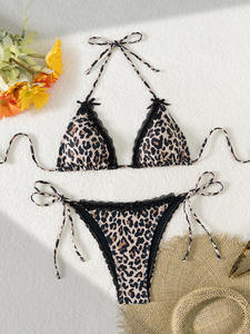 เซ็ตบิกินี่ขนาดพิเศษสำหรับผู้หญิงอ้วนชุดว่ายน้ำป้องกันผื่นสำหรับผู้หญิงกำหนดเองได้ - Product Image 5