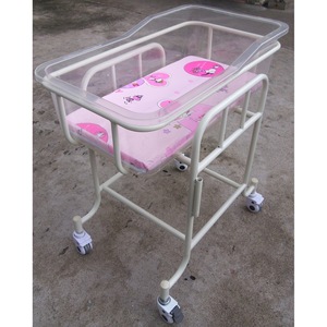 Cuna de Acero y Plástico para Bebés Kang Zhi Xing KX-A23, Cuna de Grado Médico para Recién Nacidos con Ruedas para Uso Hospitalario - Product Image 2