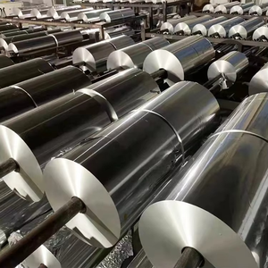 Alloy 8011 laminated aluminum <b>foil</b> golden aluminium <b>foil</b> lacquered aluminium for food <b>container</b> 99.9% Aluminum <b>Foil</b> - Product Image 4